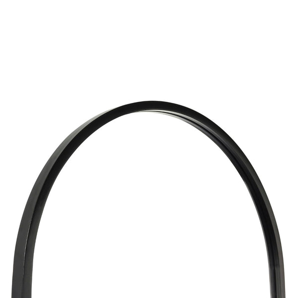 English Elm Mila 22"x65" Arched Metal Framed Wall Mirror - Modern Minimalist Design for Stylish Home Decor HMHD-23M009YBN-BLK-GG