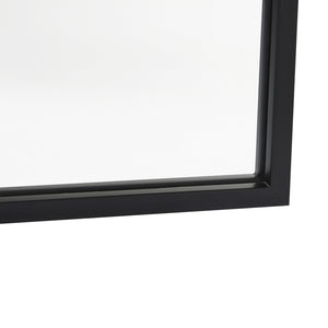 English Elm Mila 22"x65" Arched Metal Framed Wall Mirror - Modern Minimalist Design for Stylish Home Decor HMHD-23M009YBN-BLK-GG