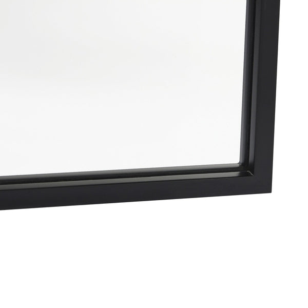 English Elm Mila 22"x65" Arched Metal Framed Wall Mirror - Modern Minimalist Design for Stylish Home Decor HMHD-23M009YBN-BLK-GG