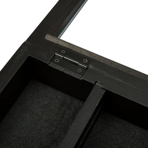 English Elm Maverick 11x14 Solid Pine Medals Display Case with Removable Shelves for Cherished Keepsakes Black HMHD-23M014YBN1-BLK-1114-GG