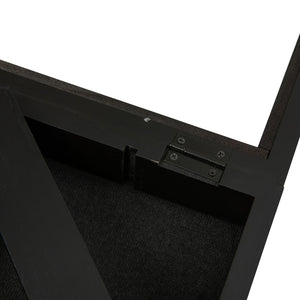 English Elm Maverick 11x14 Solid Pine Medals Display Case with Removable Shelves for Cherished Keepsakes Black HMHD-23M014YBN1-BLK-1114-GG