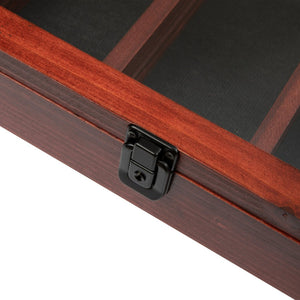 English Elm Maverick 11x14 Solid Pine Medals Display Case with Removable Shelves for Cherished Keepsakes Mahogany HMHD-23M018YBN1-MHG-1417-GG