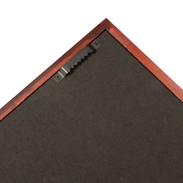 English Elm Banks 24x36 Jersey Display Case with Premium Pine Frame, UV Protection, Velvet Backing & Security Lock Mahogany HMHD-23M099YBN-MHG-2436-GG