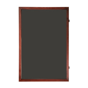 English Elm Banks 24x36 Jersey Display Case with Premium Pine Frame, UV Protection, Velvet Backing & Security Lock Mahogany HMHD-23M099YBN-MHG-2436-GG
