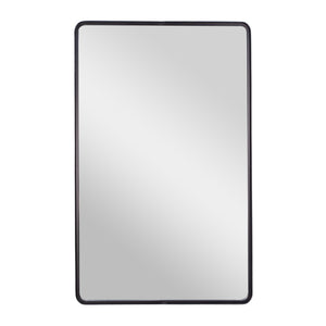 English Elm Ava 48-Inch Deep Framed Wall Mirror - Modern Accent for Brightening Bathrooms, Entryways & More Black 30"W x 48"L HMHD-24M004YBN-BLK-GG