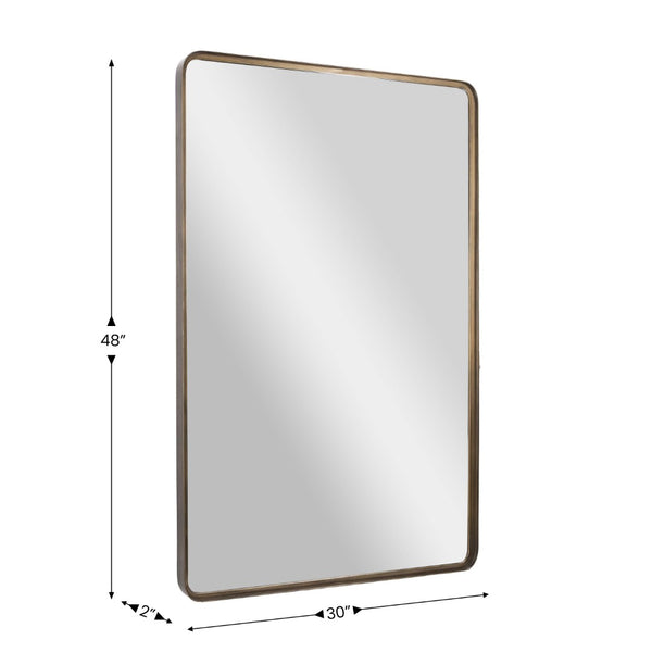 English Elm Ava 48-Inch Deep Framed Wall Mirror - Modern Accent for Brightening Bathrooms, Entryways & More Bronze 30"W x 48"L HMHD-24M004YBN-BRNZ-GG