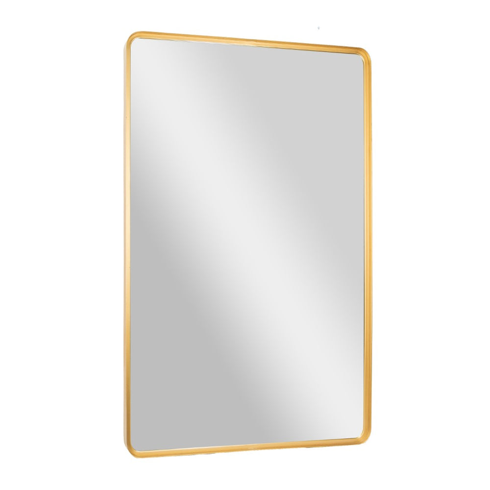 English Elm Ava 48-Inch Deep Framed Wall Mirror - Modern Accent for Brightening Bathrooms, Entryways & More Gold 30"W x 48"L HMHD-24M004YBN-GLD-GG