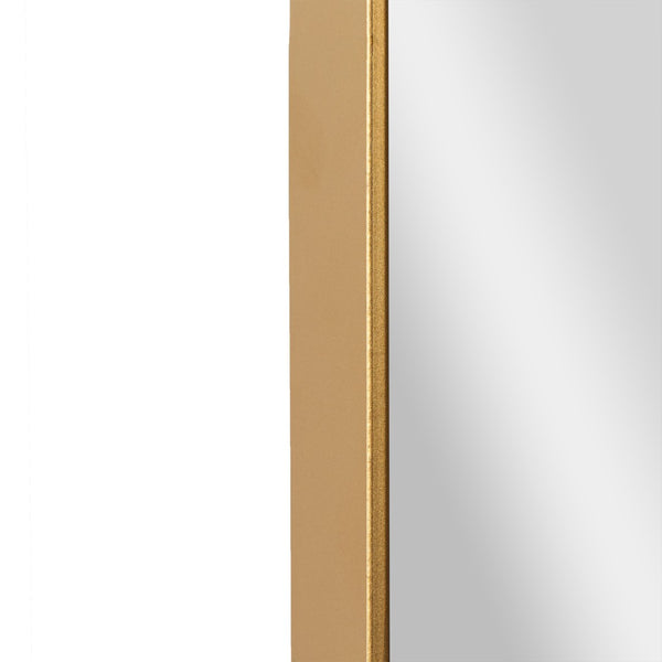 English Elm Ava 48-Inch Deep Framed Wall Mirror - Modern Accent for Brightening Bathrooms, Entryways & More Gold 30"W x 48"L HMHD-24M004YBN-GLD-GG