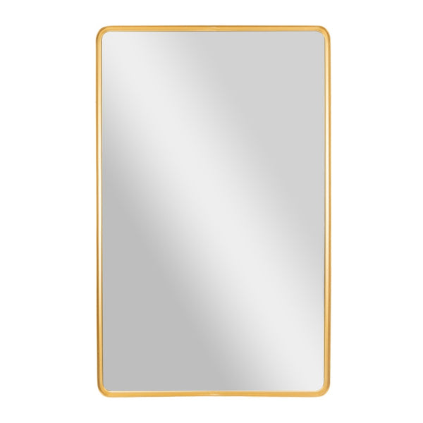 English Elm Ava 48-Inch Deep Framed Wall Mirror - Modern Accent for Brightening Bathrooms, Entryways & More Gold 30"W x 48"L HMHD-24M004YBN-GLD-GG
