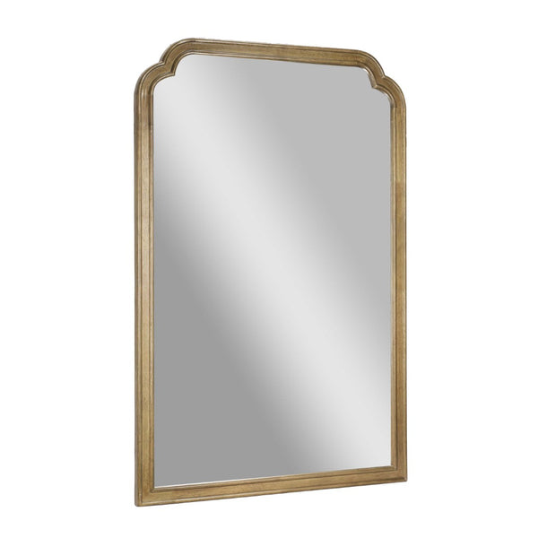 English Elm Efie Large Accent Wall Mirror with Solid Wood Frame – Ideal for Brightening Any Room Decor Effortlessly Weathered 24"W x 36"L HMHD-24M045YBN-LTNAT-GG