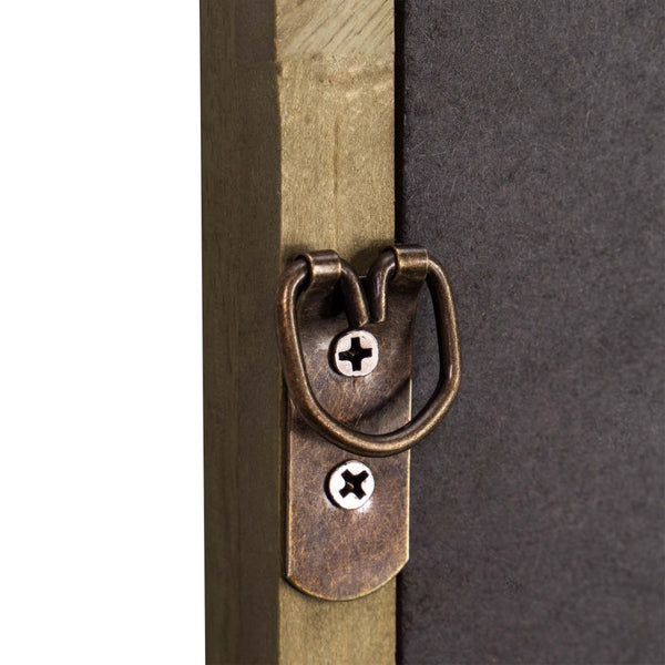 English Elm Efie Large Accent Wall Mirror with Solid Wood Frame – Ideal for Brightening Any Room Decor Effortlessly Weathered 24"W x 36"L HMHD-24M045YBN-LTNAT-GG