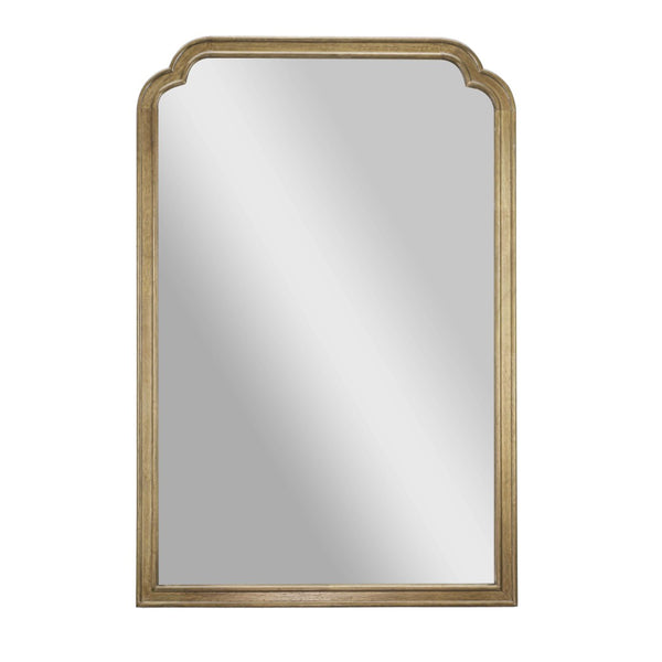 English Elm Efie Large Accent Wall Mirror with Solid Wood Frame – Ideal for Brightening Any Room Decor Effortlessly Weathered 24"W x 36"L HMHD-24M045YBN-LTNAT-GG