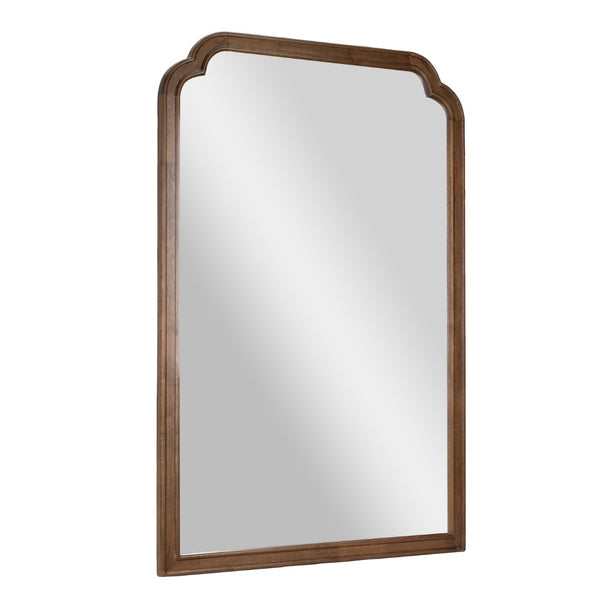 English Elm Efie Large Accent Wall Mirror with Solid Wood Frame – Ideal for Brightening Any Room Decor Effortlessly Rustic Brown 24"W x 36"L HMHD-24M045YBN-RUSTICBRN-GG