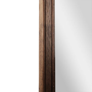 English Elm Efie Large Accent Wall Mirror with Solid Wood Frame – Ideal for Brightening Any Room Decor Effortlessly Rustic Brown 24"W x 36"L HMHD-24M045YBN-RUSTICBRN-GG