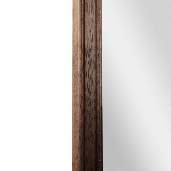 English Elm Efie Large Accent Wall Mirror with Solid Wood Frame – Ideal for Brightening Any Room Decor Effortlessly Rustic Brown 24"W x 36"L HMHD-24M045YBN-RUSTICBRN-GG