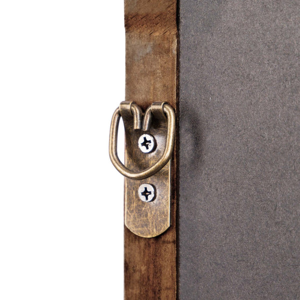 English Elm Efie Large Accent Wall Mirror with Solid Wood Frame – Ideal for Brightening Any Room Decor Effortlessly Rustic Brown 24"W x 36"L HMHD-24M045YBN-RUSTICBRN-GG