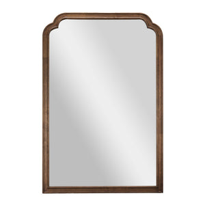 English Elm Efie Large Accent Wall Mirror with Solid Wood Frame – Ideal for Brightening Any Room Decor Effortlessly Rustic Brown 24"W x 36"L HMHD-24M045YBN-RUSTICBRN-GG