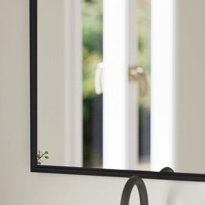 English Elm Esme Traditional Arched Wall Mirror - Elegant Baroque Accent for Home Décor and Easy Installation Black 23.75"W x 34.75"L HMHD-FM23S0793L-BLK-GG