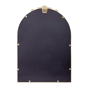English Elm Esme Traditional Arched Wall Mirror - Elegant Baroque Accent for Home Décor and Easy Installation Gold 20"W x 29"L HMHD-FM23S0793M-GLD-GG