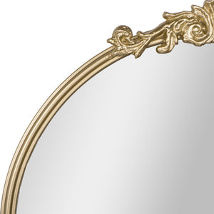 English Elm Esme Traditional Arched Wall Mirror - Elegant Baroque Accent for Home Décor and Easy Installation Gold 20"W x 29"L HMHD-FM23S0793M-GLD-GG