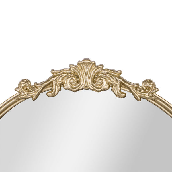 English Elm Esme Traditional Arched Wall Mirror - Elegant Baroque Accent for Home Décor and Easy Installation Gold 20"W x 29"L HMHD-FM23S0793M-GLD-GG