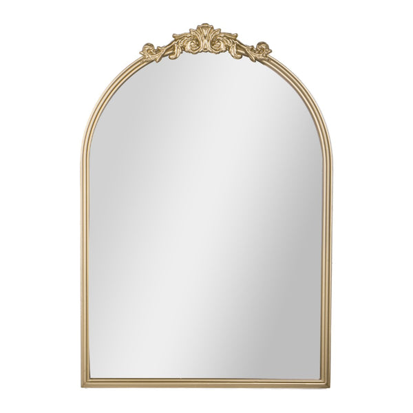 English Elm Esme Traditional Arched Wall Mirror - Elegant Baroque Accent for Home Décor and Easy Installation Gold 20"W x 29"L HMHD-FM23S0793M-GLD-GG