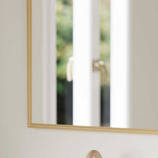 English Elm Esme Traditional Arched Wall Mirror - Elegant Baroque Accent for Home Décor and Easy Installation Gold 20"W x 29"L HMHD-FM23S0793M-GLD-GG