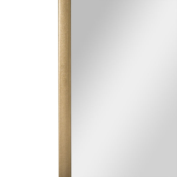 English Elm Finlay 35" x 27" Metal Pivot Wall Mirror - Stylish Tilted Accent for Modern Bathroom Decor Upgrade Gold 26.75"W x 34.75"L HMHD-FM24C0056-GLD-GG