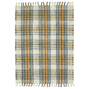 AMER Rugs Hampton Hand-woven Jute Flatweave Area Rug Farmhouse Plaid Pattern for Home and Kitchen 2' X 3' HMP10203
