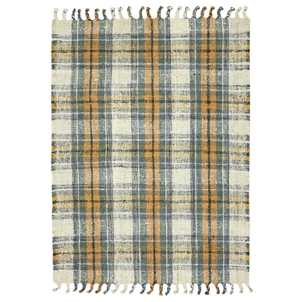 AMER Rugs Hampton Hand-woven Jute Flatweave Area Rug Farmhouse Plaid Pattern for Home and Kitchen 2' X 3' HMP10203