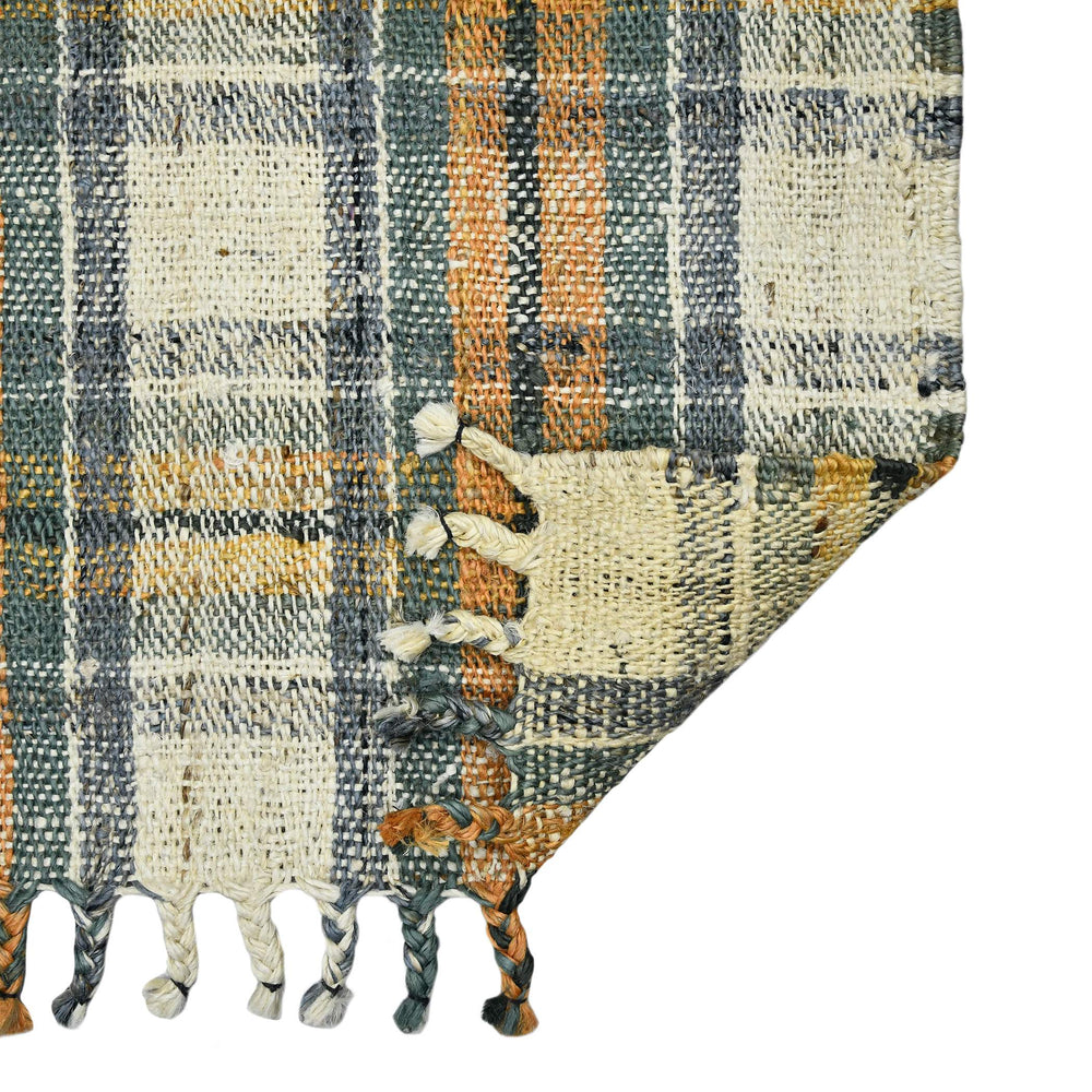 AMER Rugs Hampton Hand-woven Jute Flatweave Area Rug Farmhouse Plaid Pattern for Home and Kitchen 2' X 3' HMP10203