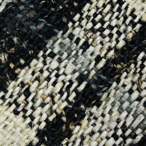 Hampton Hand-woven Jute Flatweave Plaid Area Rug with Knotted Fringe for Farmhouse Interiors