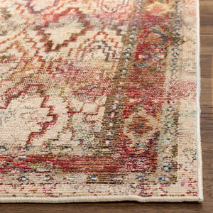 Safavieh Harmony Elegant Area Rug – Timeless Design For Luxurious Living Spaces, Durable & Stylish Décor Cream ,Rose 100% Polypropylene Friese Hmy407b-6