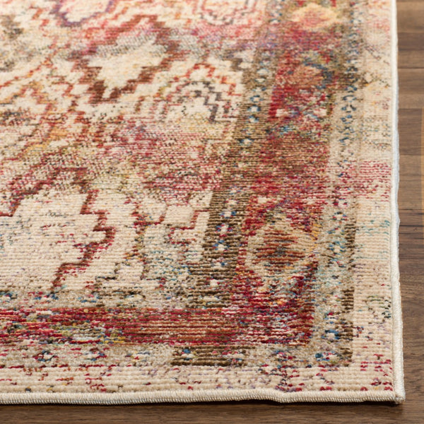 Safavieh Harmony Elegant Area Rug – Timeless Design For Luxurious Living Spaces, Durable & Stylish Décor Cream ,Rose 100% Polypropylene Friese Hmy407b-6