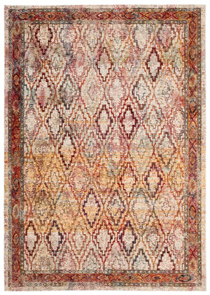 Safavieh Harmony Elegant Area Rug – Timeless Design For Luxurious Living Spaces, Durable & Stylish Décor Cream ,Rose 100% Polypropylene Friese Hmy407b-6