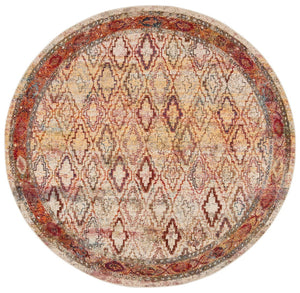 Safavieh Harmony Elegant Area Rug – Timeless Design For Luxurious Living Spaces, Durable & Stylish Décor Cream ,Rose 100% Polypropylene Friese Hmy407b-6