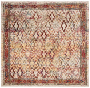 Safavieh Harmony Elegant Area Rug – Timeless Design For Luxurious Living Spaces, Durable & Stylish Décor Cream ,Rose 100% Polypropylene Friese Hmy407b-6