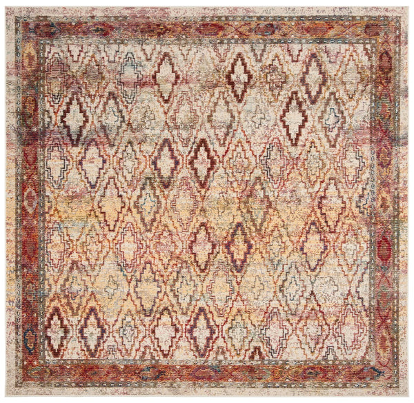 Safavieh Harmony Elegant Area Rug – Timeless Design For Luxurious Living Spaces, Durable & Stylish Décor Cream ,Rose 100% Polypropylene Friese Hmy407b-6