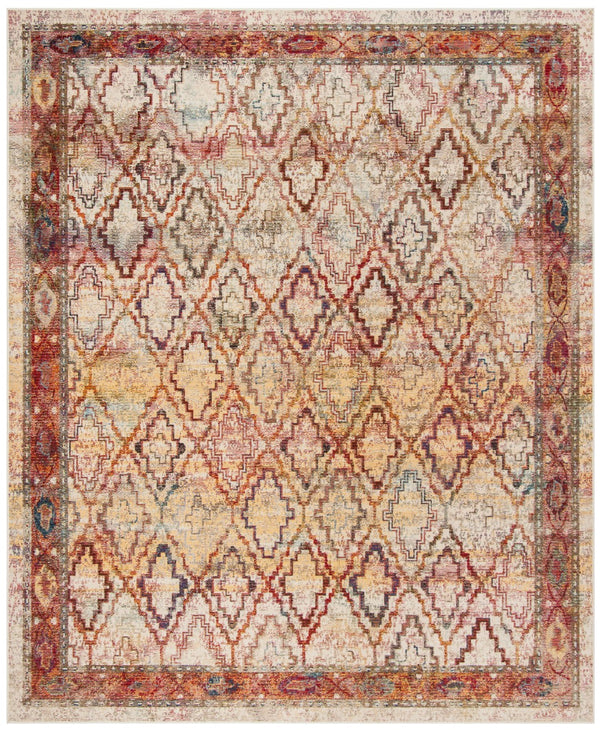 Safavieh Harmony Elegant Area Rug – Timeless Design For Luxurious Living Spaces, Durable & Stylish Décor Cream ,Rose 100% Polypropylene Friese Hmy407b-6