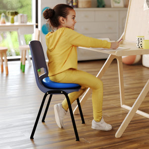 English Elm Alfie Blue 13-Inch Inflatable Wobble Cushion with Dual-Sided Grips for Balance, Focus & Comfort HN-1399-BLU-GG