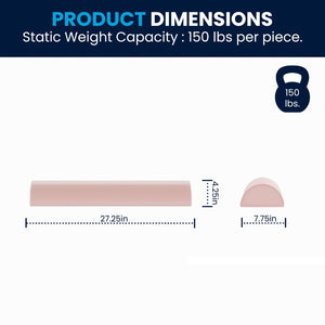 English Elm Marlowe 56" Modular Kids Play Couch - Creative Soft Foam Sofa for Imaginative Play and Comfort Blush HN-23112-BLSH-GG