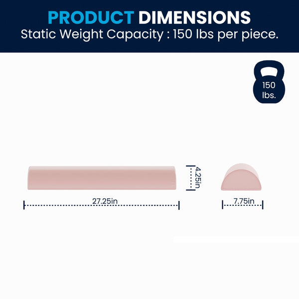 English Elm Marlowe 56" Modular Kids Play Couch - Creative Soft Foam Sofa for Imaginative Play and Comfort Blush HN-23112-BLSH-GG