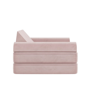 English Elm Marlowe 56" Modular Kids Play Couch - Creative Soft Foam Sofa for Imaginative Play and Comfort Blush HN-23112-BLSH-GG