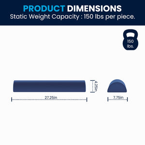 English Elm Marlowe 56" Modular Kids Play Couch - Creative Soft Foam Sofa for Imaginative Play and Comfort Blue HN-23112-BLU-GG