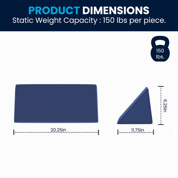 English Elm Marlowe 56" Modular Kids Play Couch - Creative Soft Foam Sofa for Imaginative Play and Comfort Blue HN-23112-BLU-GG