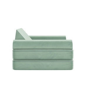 English Elm Marlowe 56" Modular Kids Play Couch - Creative Soft Foam Sofa for Imaginative Play and Comfort Sage HN-23112-SGE-GG