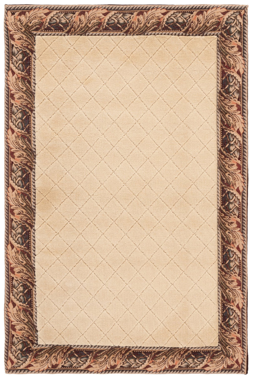 Safavieh Hamilton Exquisite Power Loomed Chenille Accent Rug – Luxurious Floral Design For Timeless Elegance Beige ,Brown Chenille Hn856a-3