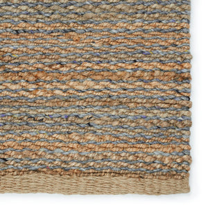Jaipur Living Harman Natural By Kate Lester Rosier Hnl01 Handwoven Handmade 50% Wool 50% Jute Solids Solid Indoor Rug Beige, Blue 50% Wool 50% Jute, 100% Cotton Rug153077