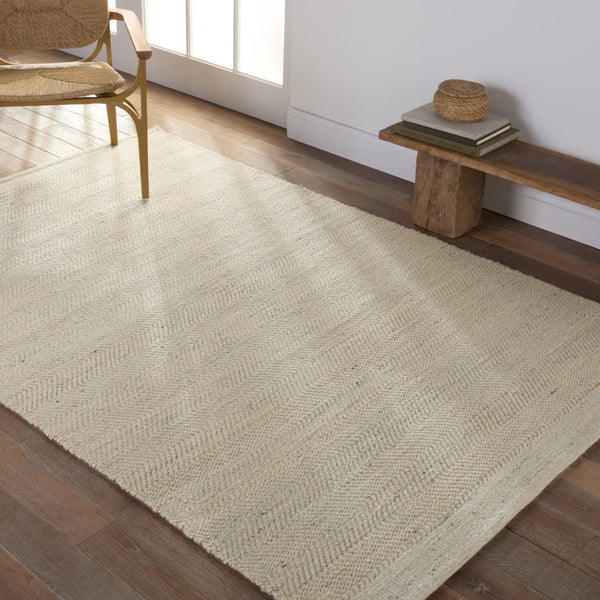 Jaipur Living Kate Lester + Jaipur Living Harman Natural Esdras Modern Global Handmade Indoor Rug Beige 9'x12'