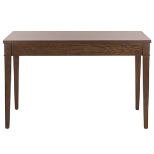 Safavieh Amila Compact Writing Desk With Single Drawer Oak Veneer And Rubberwood Legs For Home Office HO0150